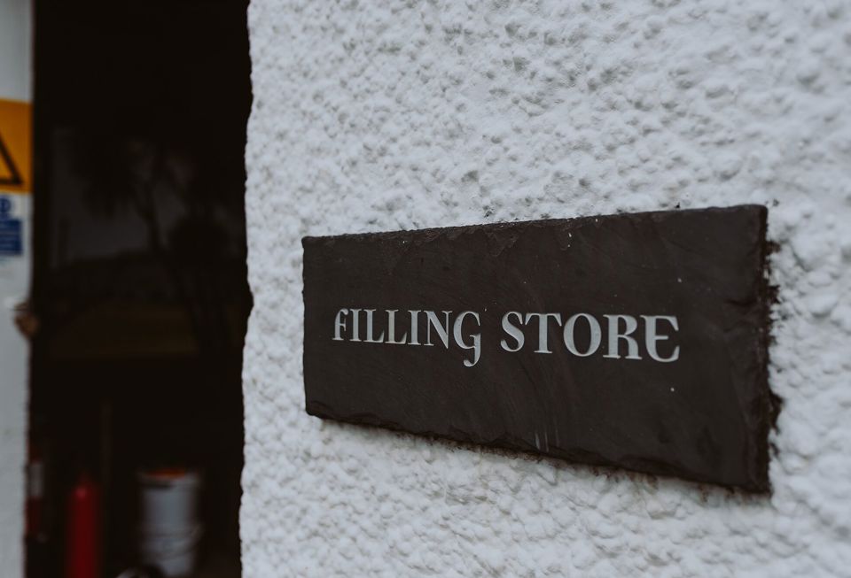 Large Jura Distillery Filling Store Sign